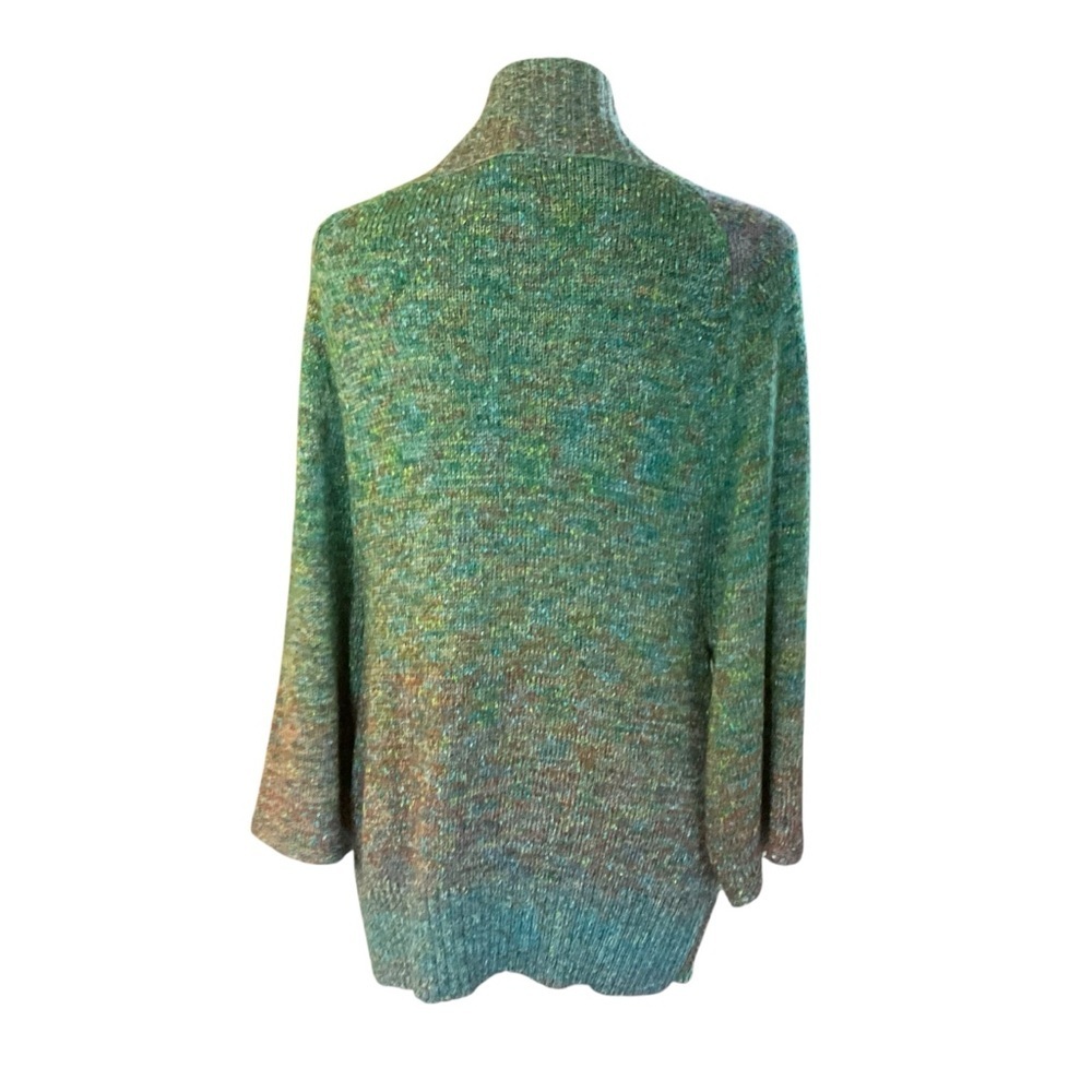 Coldwater Creek Multicolor Knit Blazer Cardigan Jacket Small - Picture 4 of 9